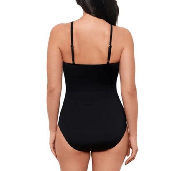 NWT Miraclesuit Miradonna Bathing Suit Blue Morroccan Size 6 - Picture 3 of 3